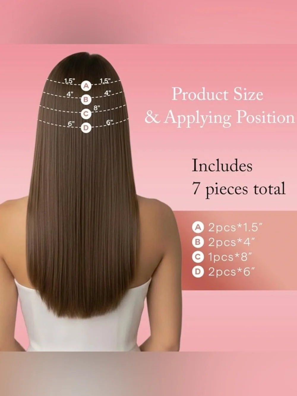 Neutral Light Brown Human Hair Genius Weft 22 Inch Clip In Hair Extensions
